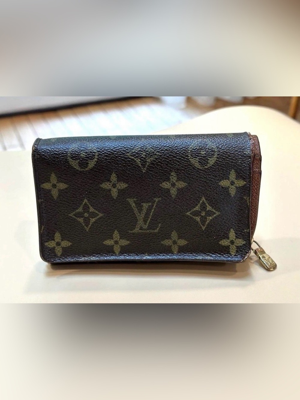 Louis Vuitton Monogram Porte-Monnaie Tresor Wallet.